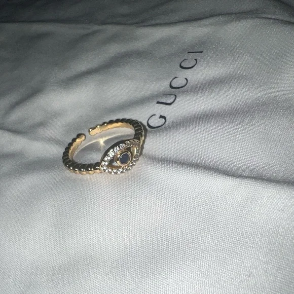 Adjustable evil eye ring - Picture 3 of 5
